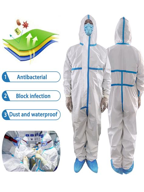 Medical Isolation Protective Suit Clothing Disposable Coverall 